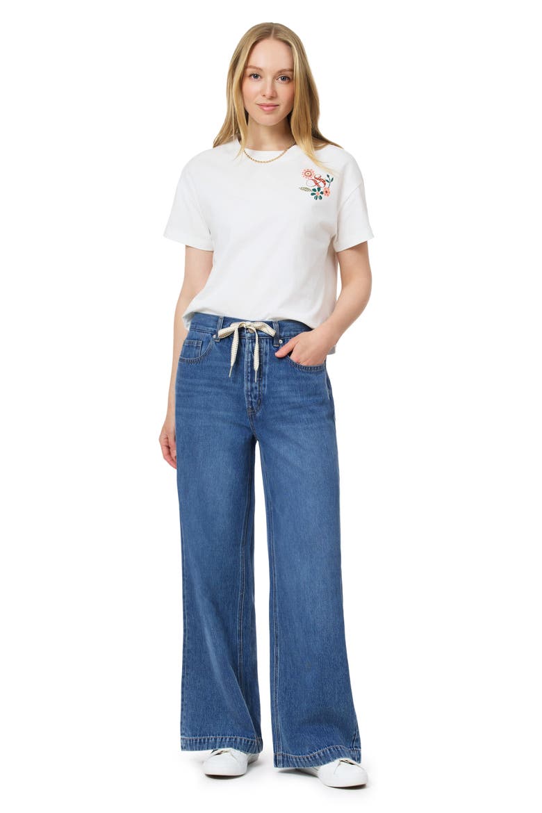 Drawstring Wide Leg Jeans, Alternate, color, TWO BRIDGES