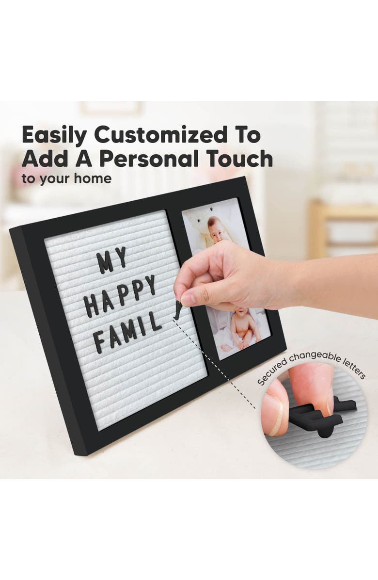 KeaBabies Heartfelt Picture Frame with Felt Letterboard, Alternate, color,