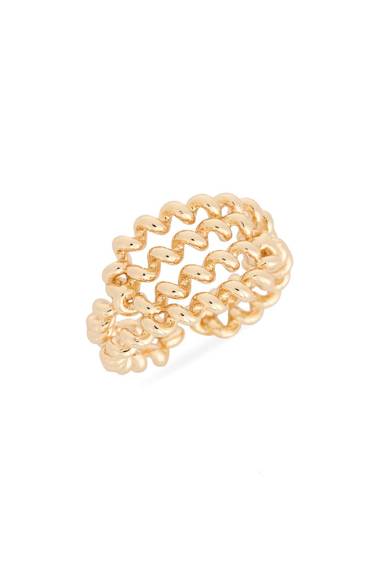 Spiral Coil Ring, Main, color, GOLD