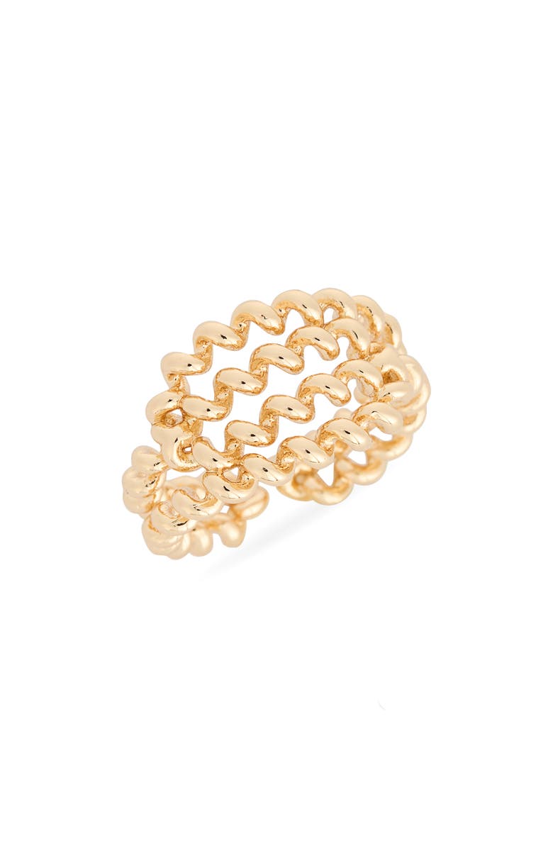 NORDSTROM RACK Spiral Coil Ring, Main, color, Gold