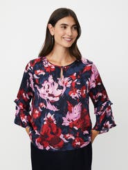 Masai Copenhagen MaBimelda Keyhole Detail Floral Top
