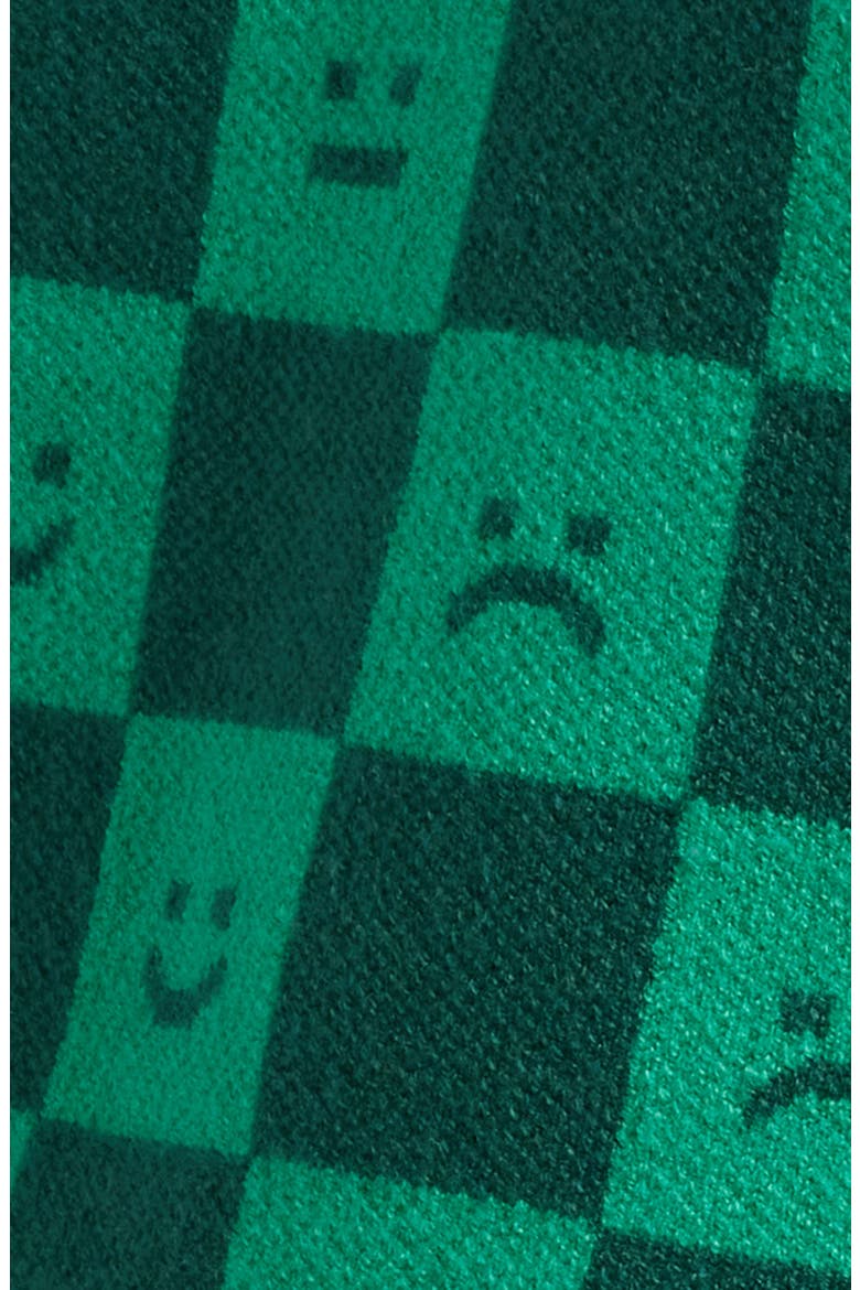 Lots of Feelings Checkerboard Knit Sweater & Wide Leg Pants Set, Alternate, color, GREEN CHECK