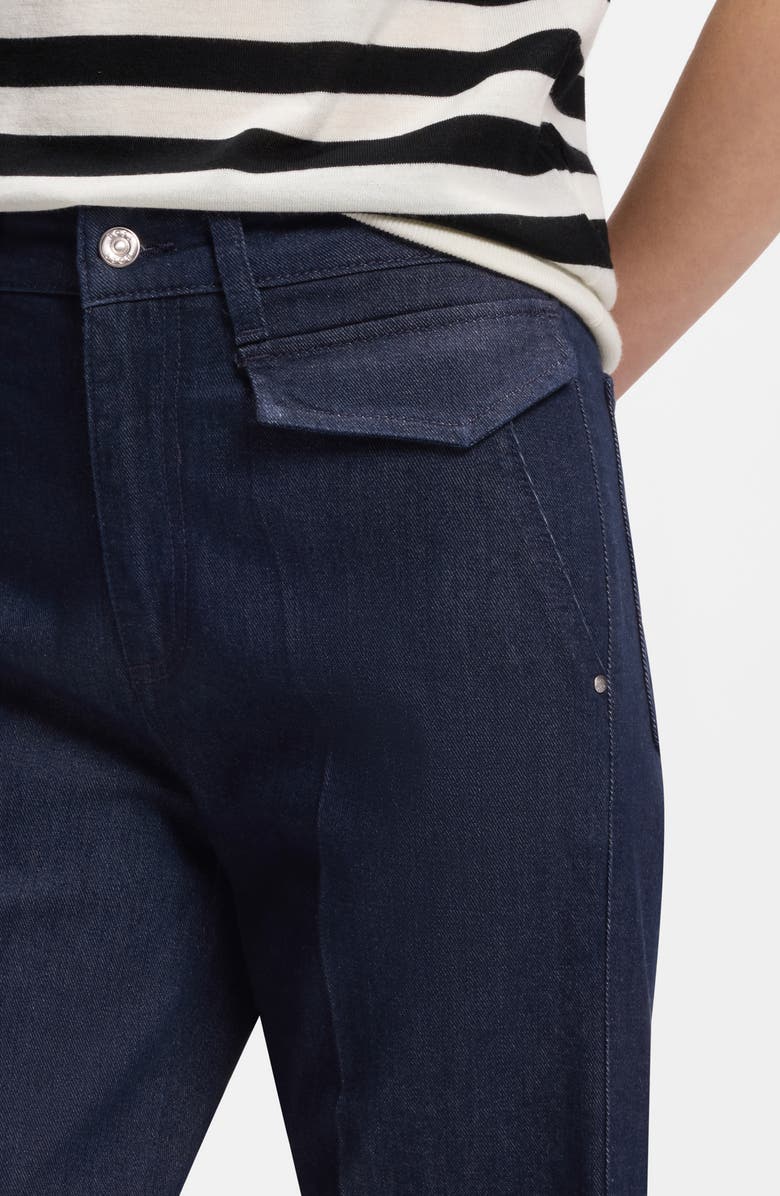 BOSS Rosalya High Waist Flare Jeans, Alternate, color, Blue