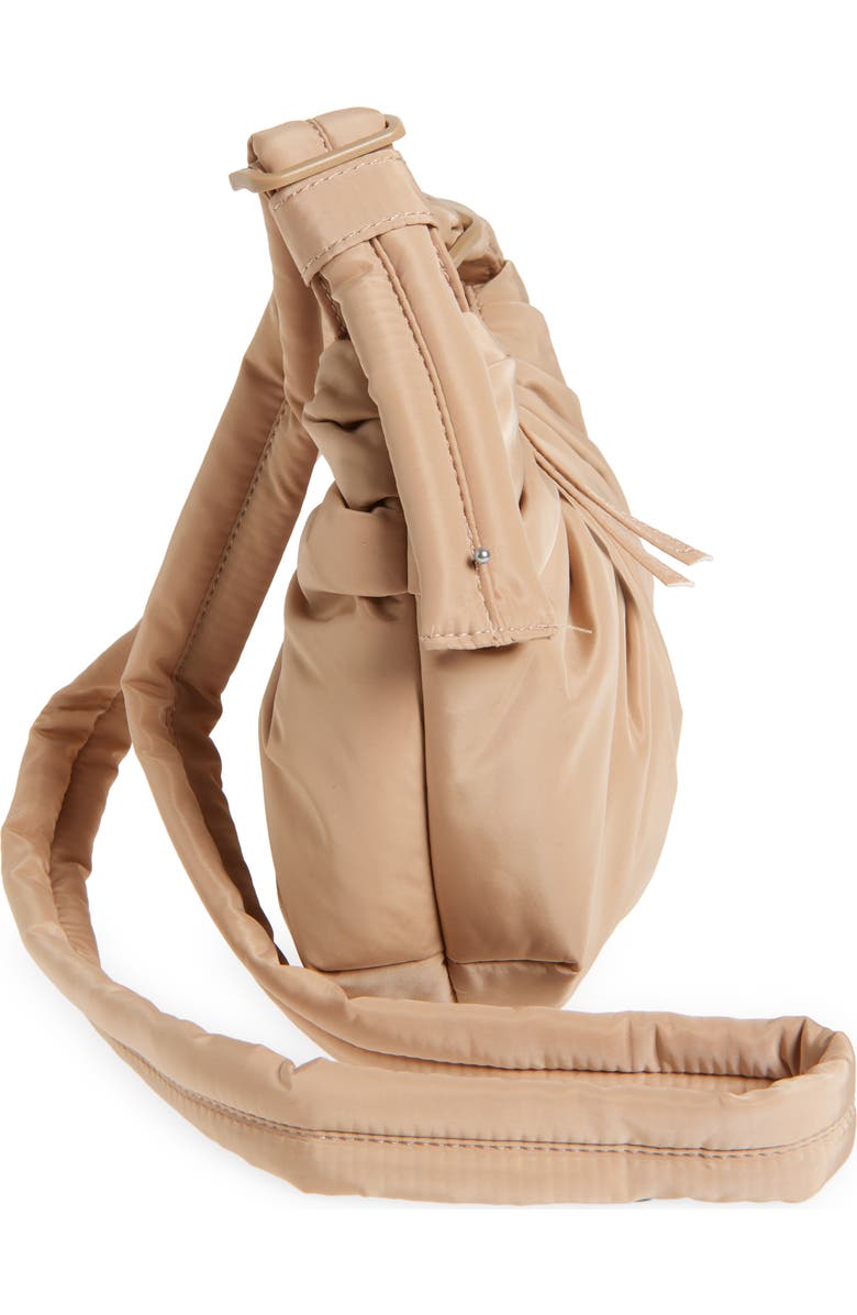 Topshop Cian Puffy Crossbody Bag, Alternate, color, Brown