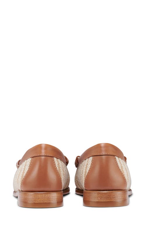 G.h.bass Lilly Nautical Leather & Canvas Loafer In Tan Multi