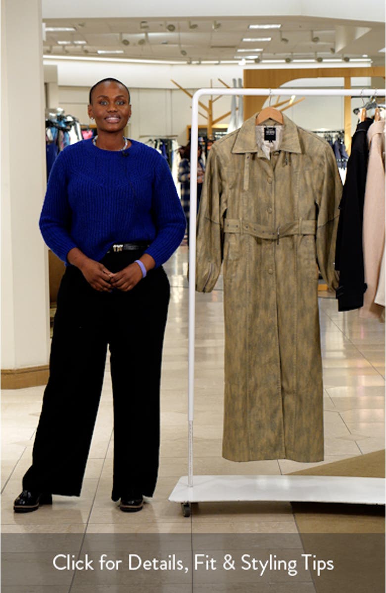 Carrington Denim Trench Coat, sales video thumbnail