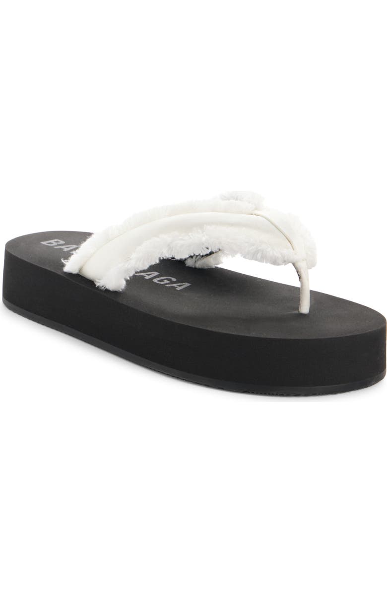 Balenciaga Jet Lag Platform Flip Flop, Main, color, White