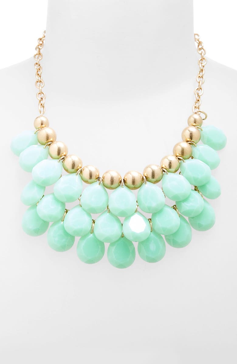 BP. Teardrop Bead Necklace, Main, color, 