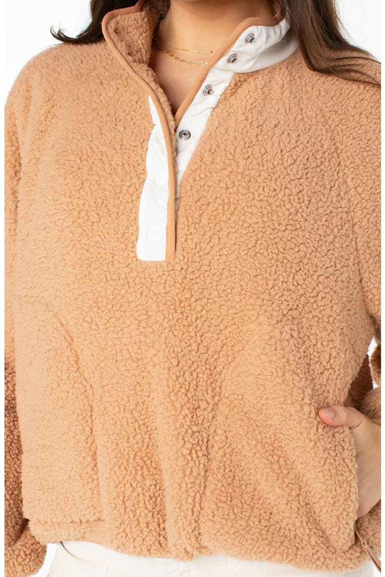 Kipsie Fleece Pullover, Alternate, color, CAMEL