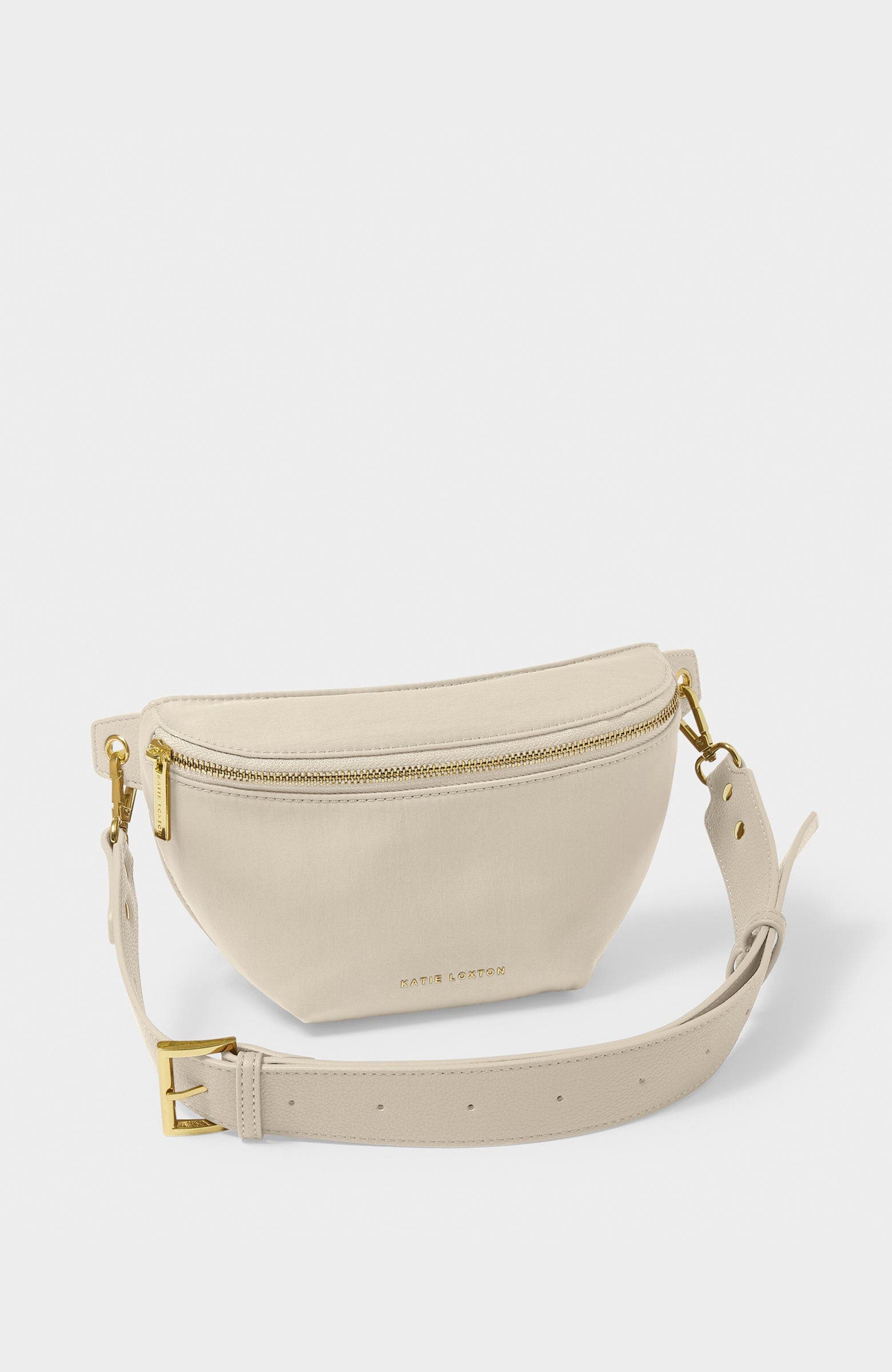 Katie Loxton Nylon-Luxe Belt Bag, Alternate, color, Chalk