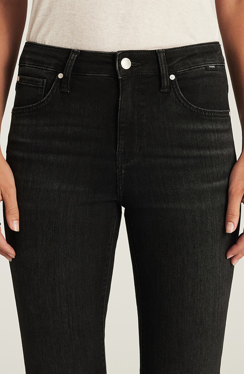 Mavi Jeans Sydney Mid Rise Flare Jeans, Alternate, color, Dark Smoke Feather Blue