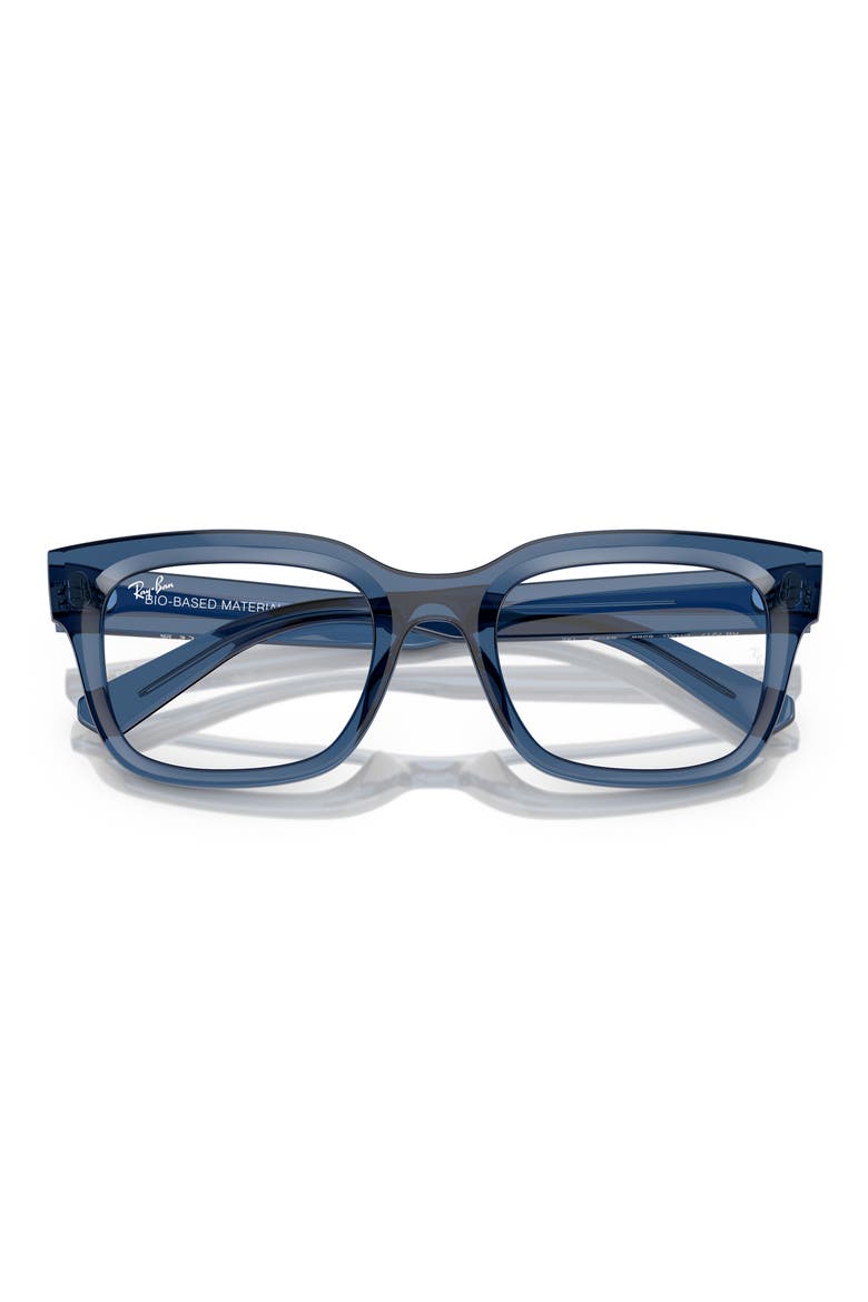 Chad 54mm Rectangular Optical Glasses, Alternate, color, DARK BLUE
