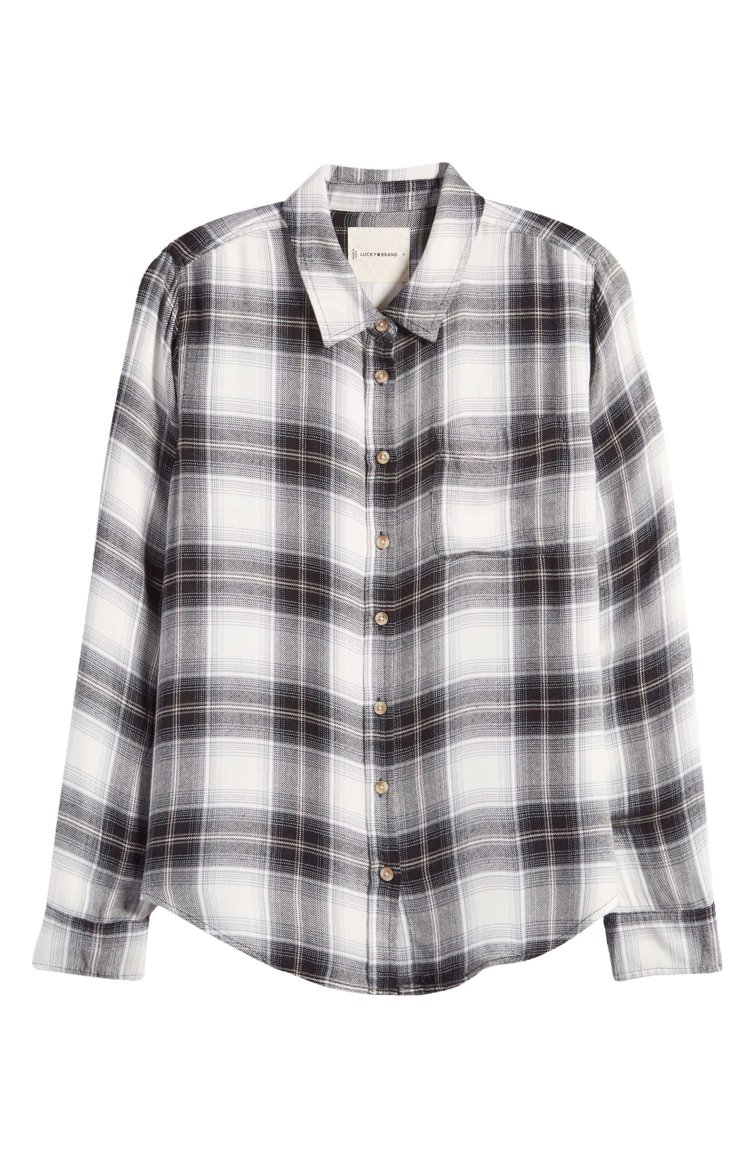 Cloud Plaid Boyfriend Shirt