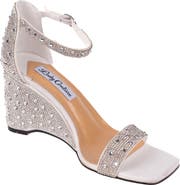 LADY COUTURE Kloe Crystal Embellished Wedge Sandal