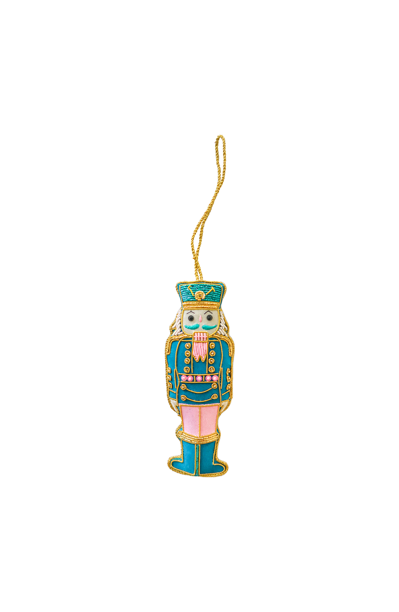 Jollity & Co. Nutcracker Ornaments, Main, color, Blue & Pink