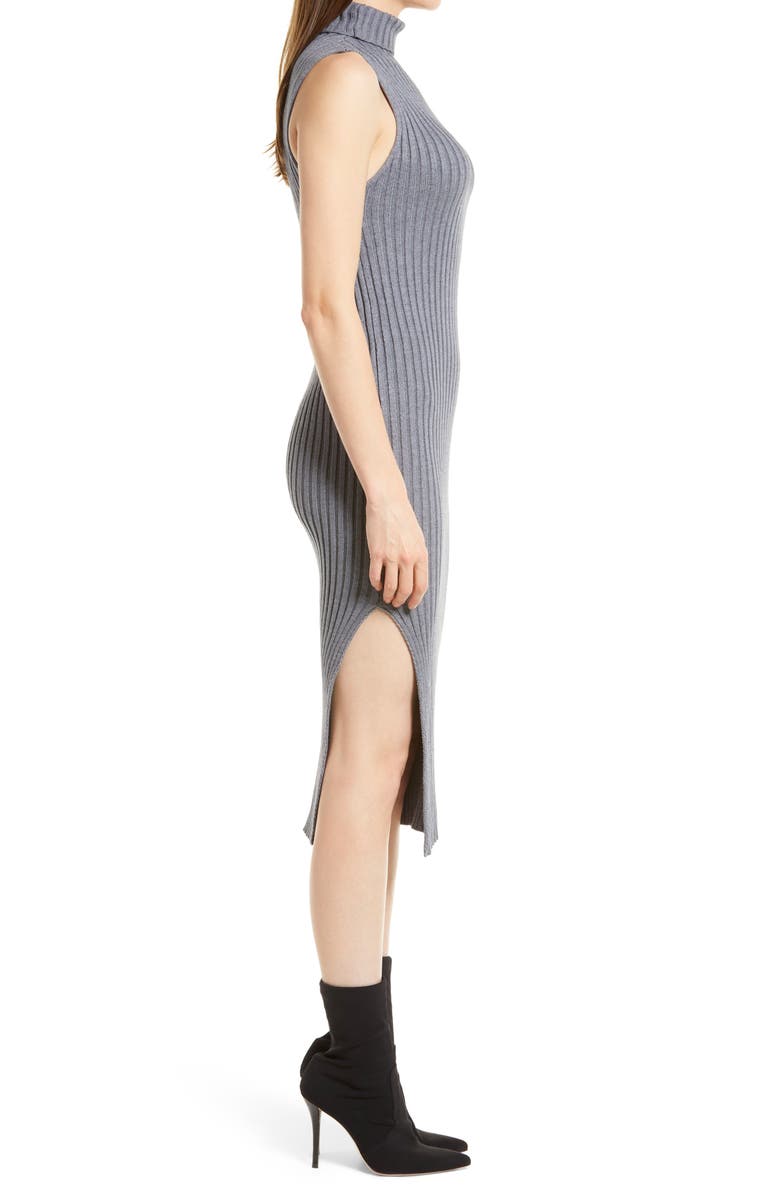 VICI Collection Ribbed Mock Neck Sleeveless Dress, Alternate, color,