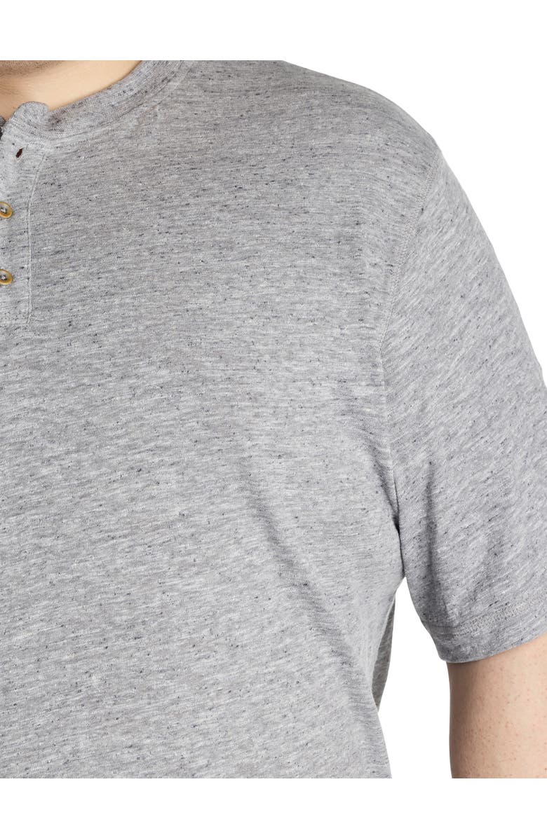 Lucky Brand Big & Tall Linen-Blend Henley T-Shirt, Alternate, color, Blackened Pearl