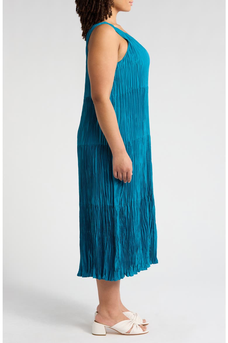 eileen fisher silk maxi dress Eileen Fisher Women's Ballet Neck Maxi Dress - Teal