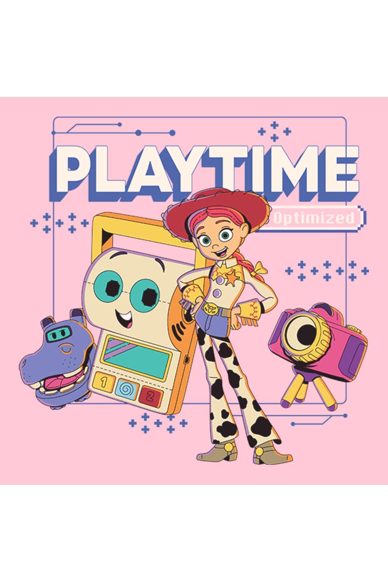 Girl's Toy Story 5 Playtime Optimized  Graphic T-Shirt, Alternate, color, Light Pink