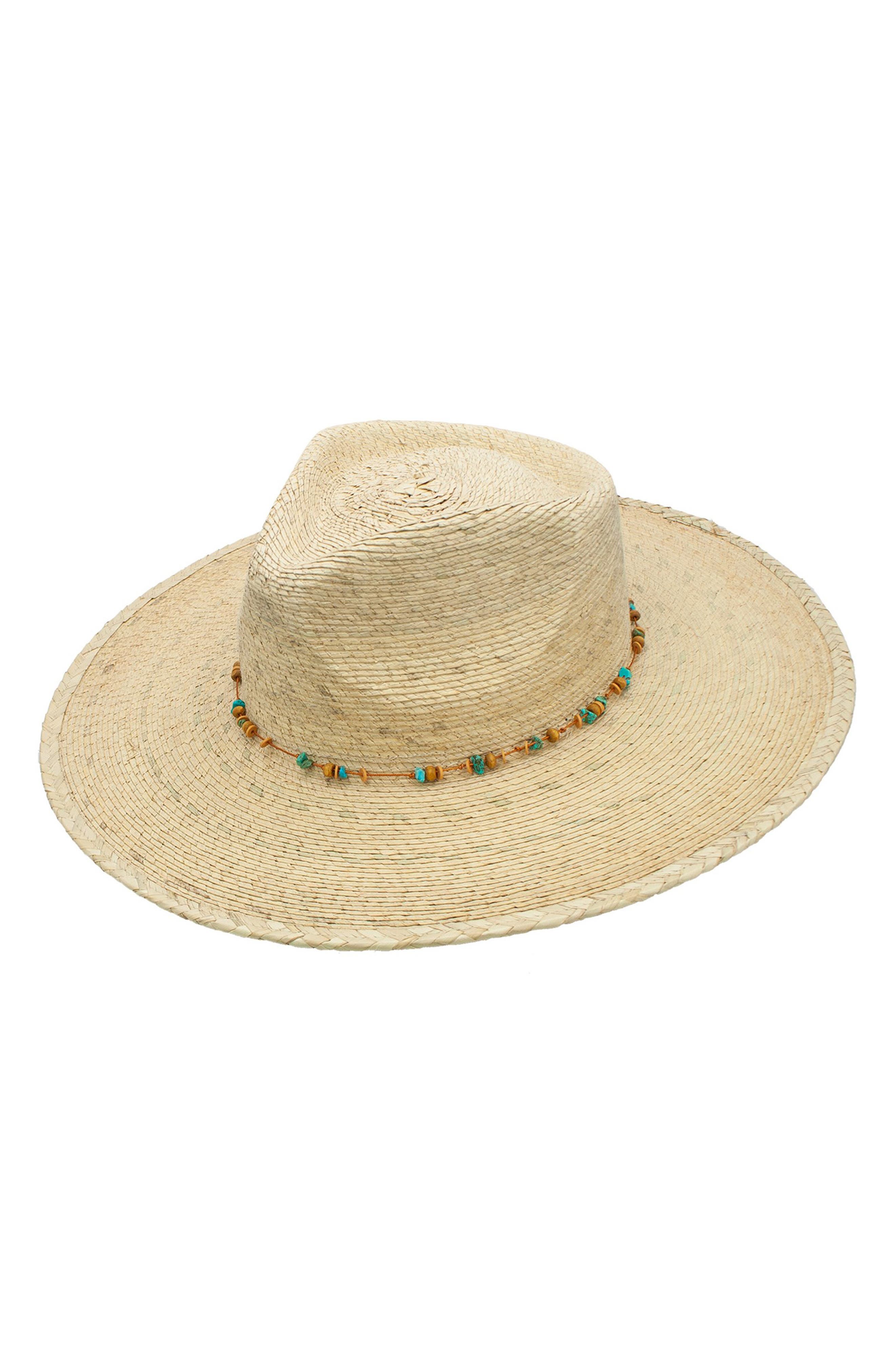 PETER GRIMM Serena Straw Panama Hat