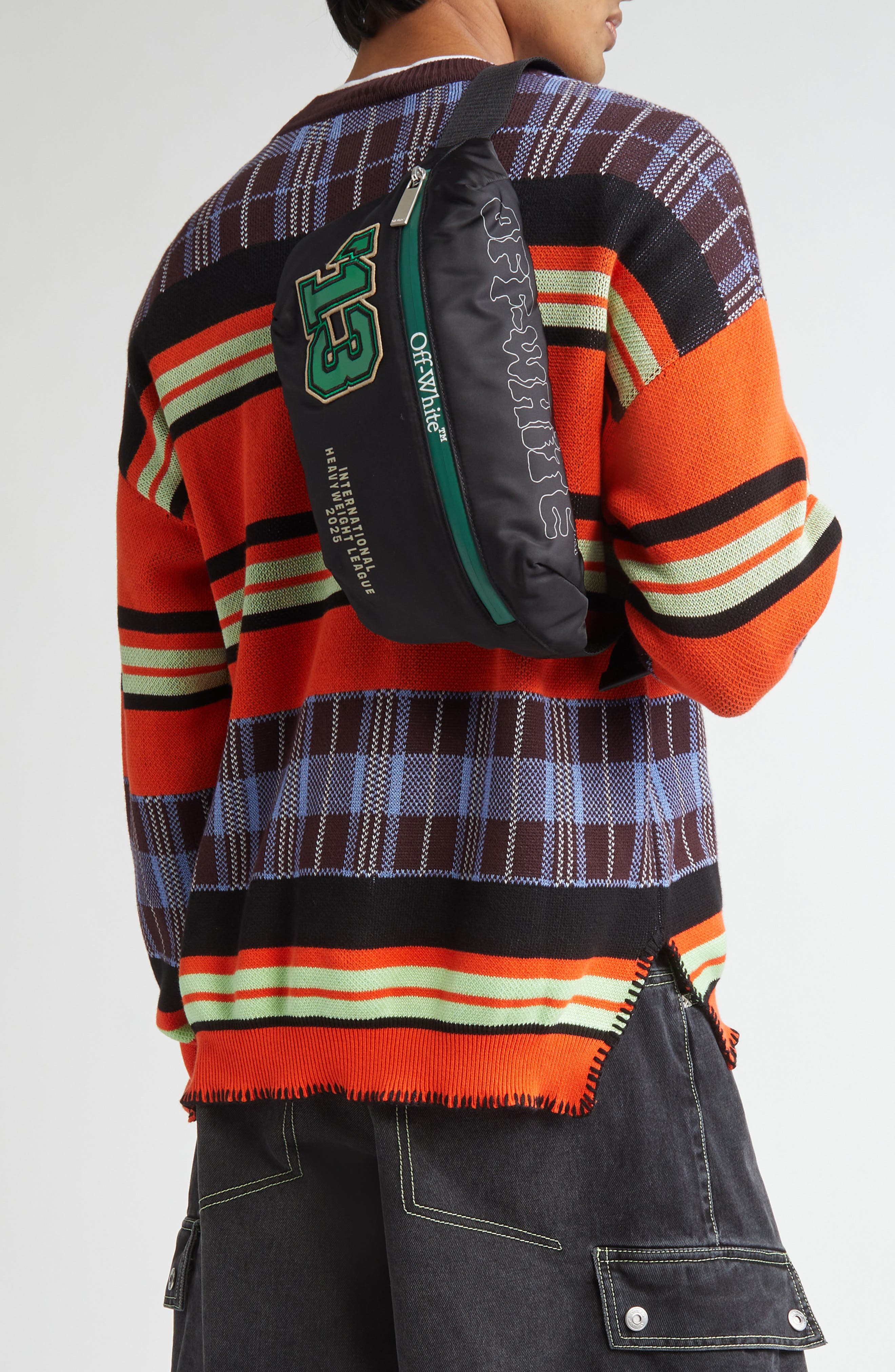 Off-White Outdoor Patches Nylon Belt Bag, Alternate, color, 