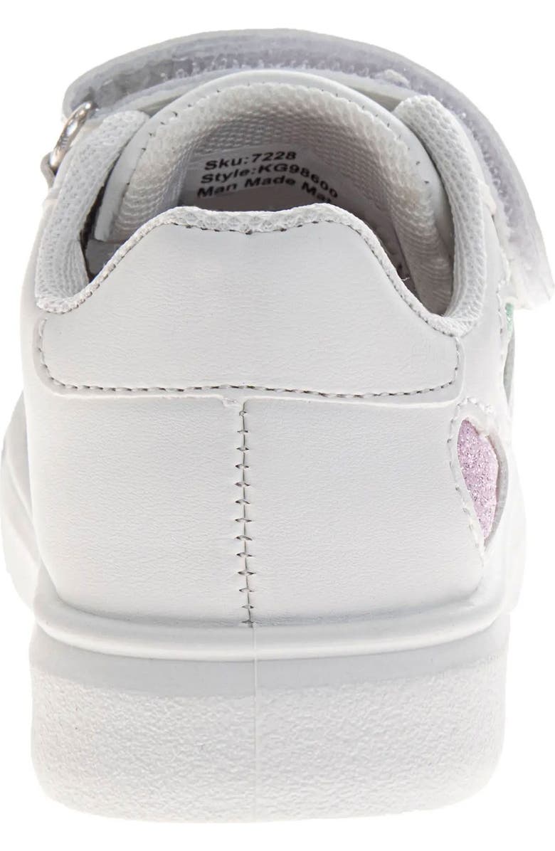 Kensie Girl Sneaker Girls, Alternate, color, White Silver