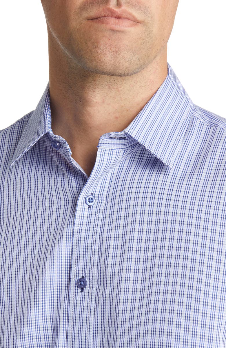 DANIEL HECHTER Trim Fit Stripe Dress Shirt, Alternate, color, 