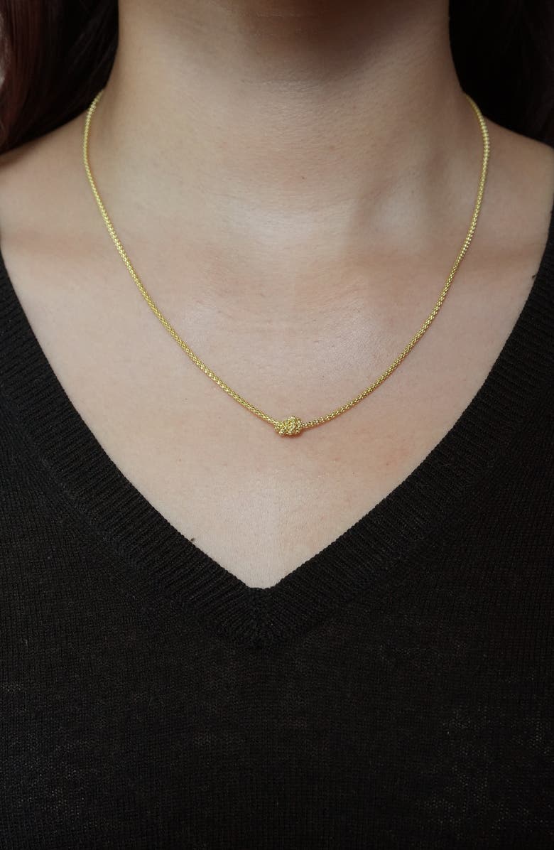 Argento Vivo Sterling Silver Knot Necklace, Alternate, color,