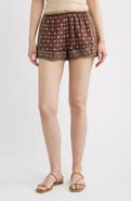 DÔEN Vienna Print Cotton Shorts