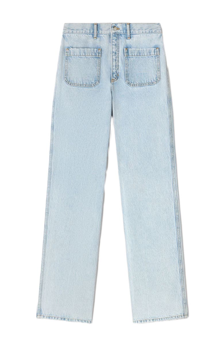 SANDRO Straight-leg jeans, Alternate, color, Light Bu Jean