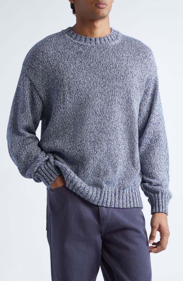 PALMES Forever Organic Cotton Sweater, Main, color, Dark Blue