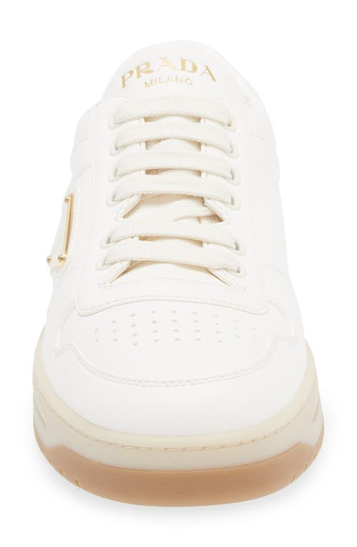 Prada Off White Downtown Lace Up Sneakers