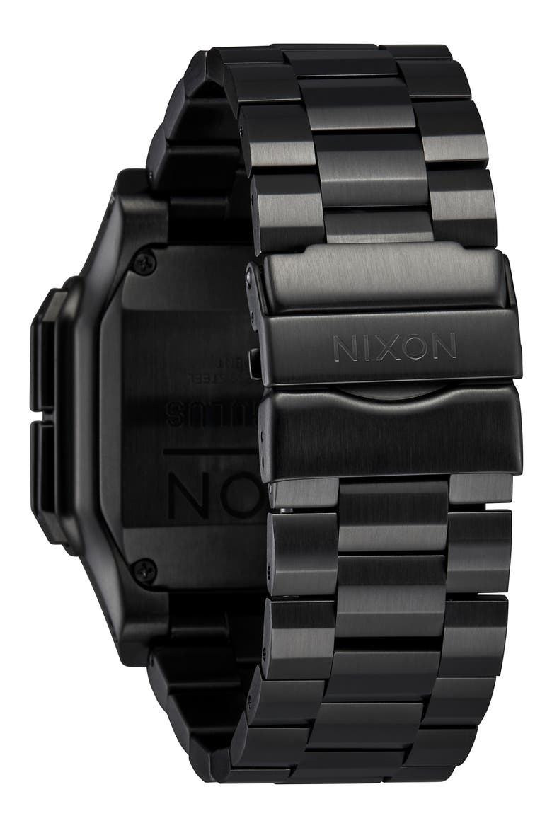 Regulus Digital Bracelet Watch, 46mm, Alternate, color, BLACK