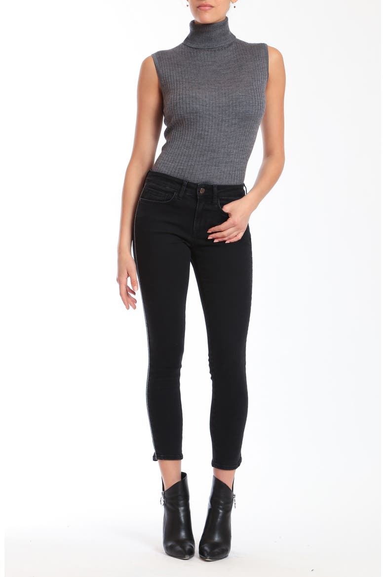 Adriana Ankle Skinny Jeans, Alternate, color, SMOKE EMBELLISHED