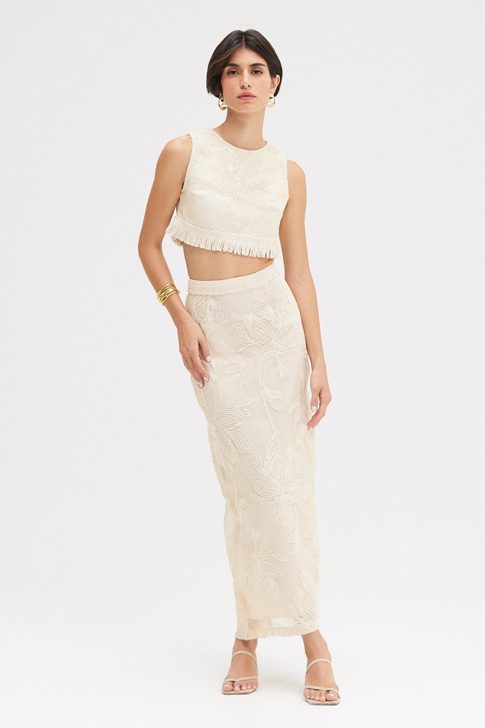 Joy Lace Midi Skirt - image 2