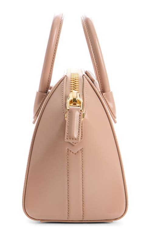 Givenchy Mini Antigona Leather Satchel In Brown