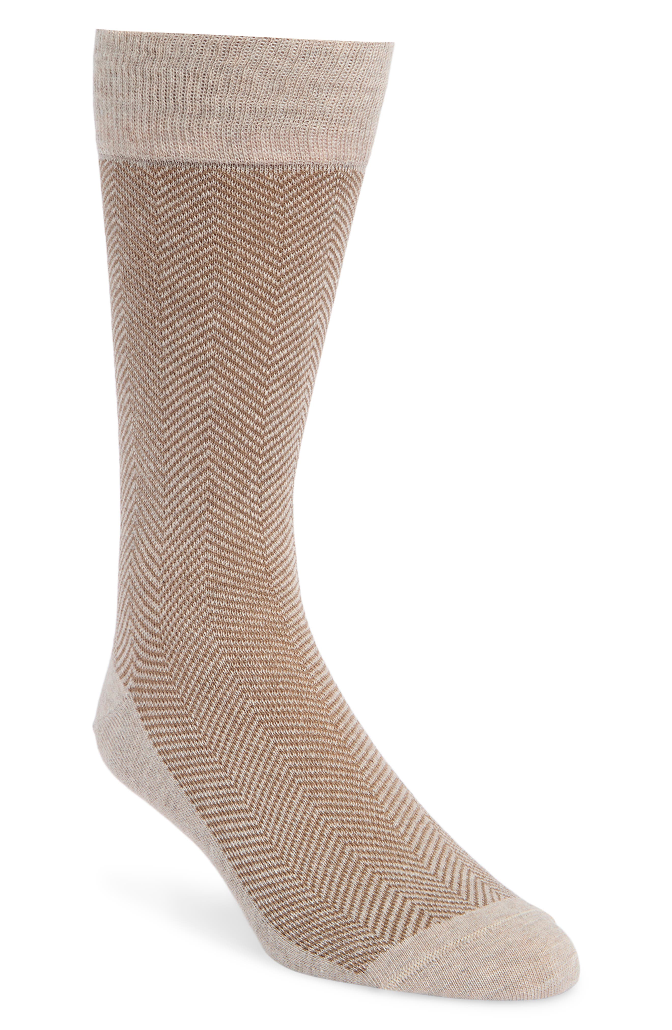 Brooks Brothers Herringbone Dress Socks