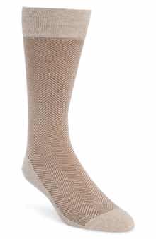 Brooks Brothers Herringbone Dress Socks