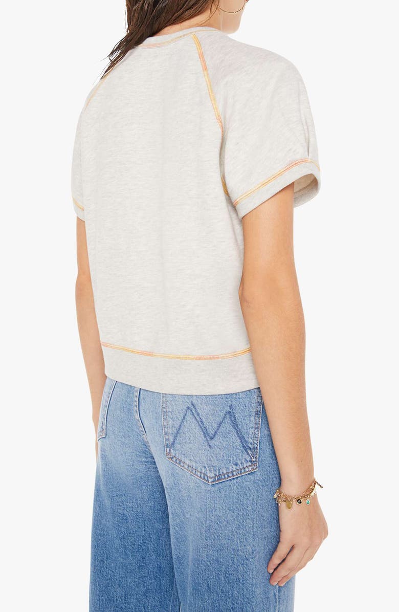 MOTHER The Tucked Away Contrast Stitch T-Shirt, Alternate, color, 