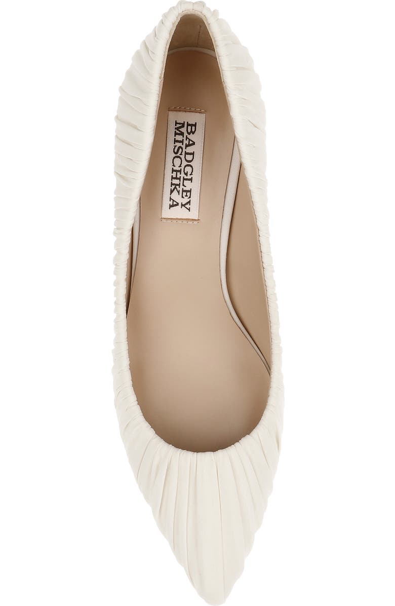 Badgley Mischka Collection Verity Pointed Toe Pump, Alternate, color, Ivory Fabric