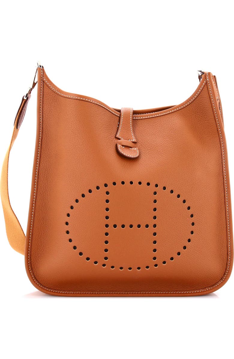 Pre-Owned Hermes Evelyne Bag Gen III Clemence PM, Main, color, Gold