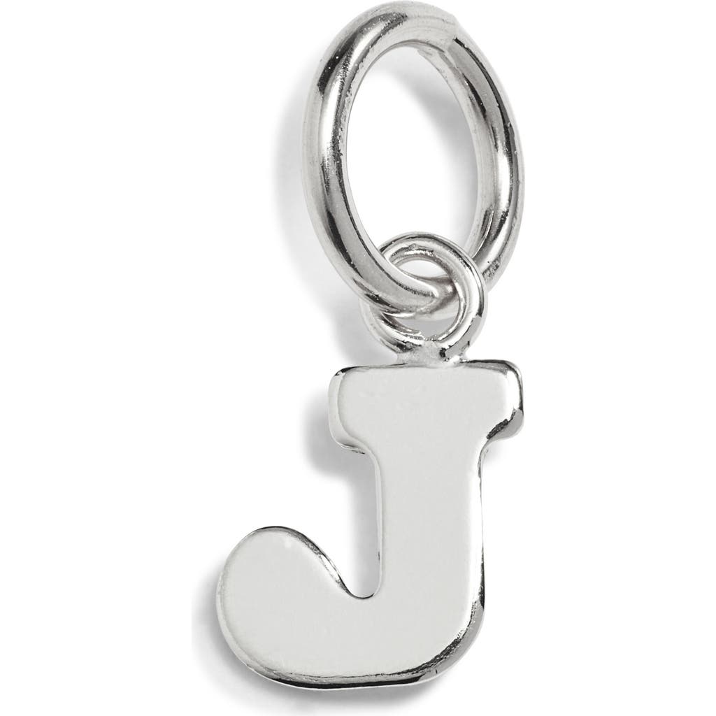 Nashelle Initial Charm In Sterling Silver - J