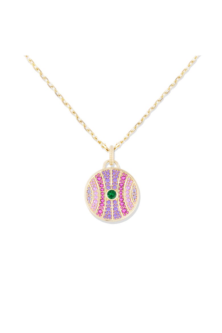 Revel Large Dimensional Pendant, Main, color, Tsavorite, Amethyst, Garnet