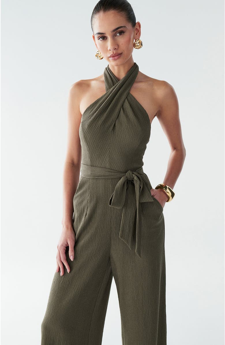 BWLDR Amber Jumpsuit, Alternate, color, Dark Olive