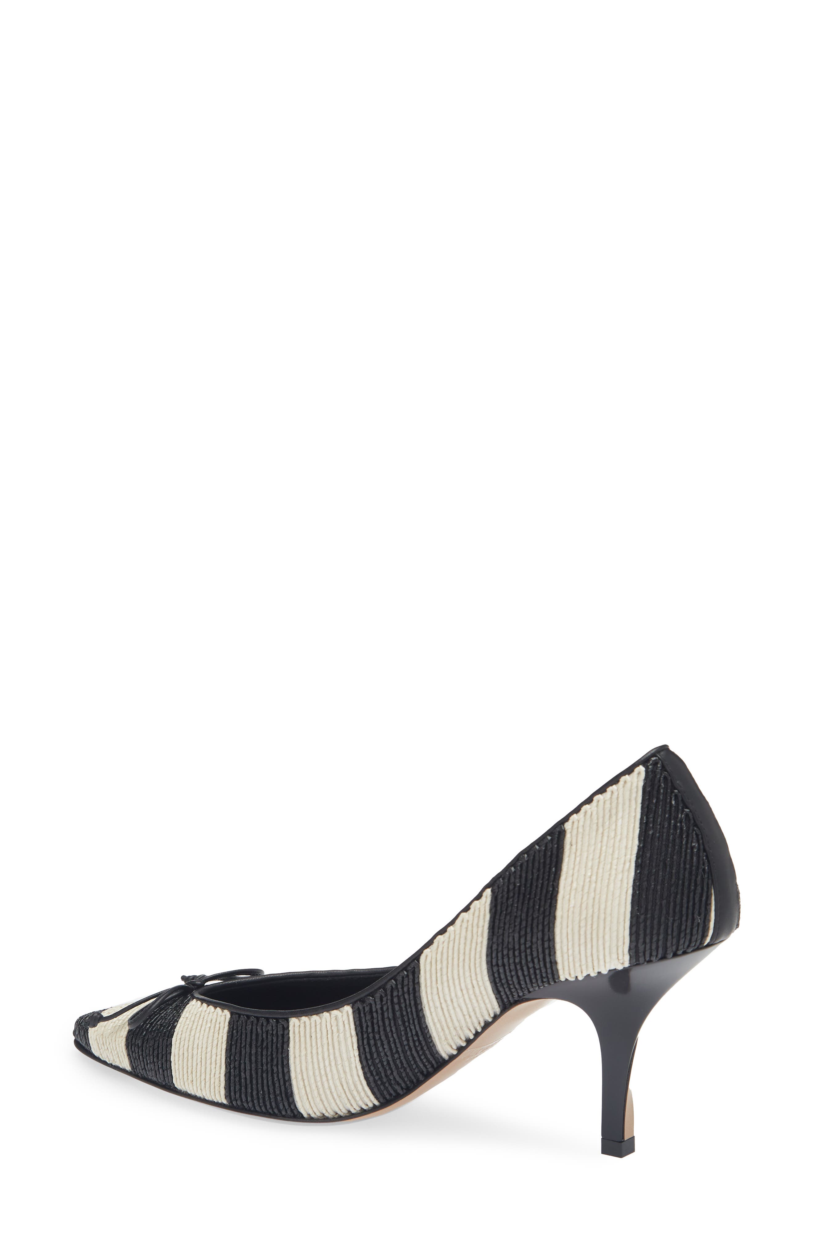 Jacquemus Les Escarpins Tourni Pointed Toe Pump, Alternate, color, White