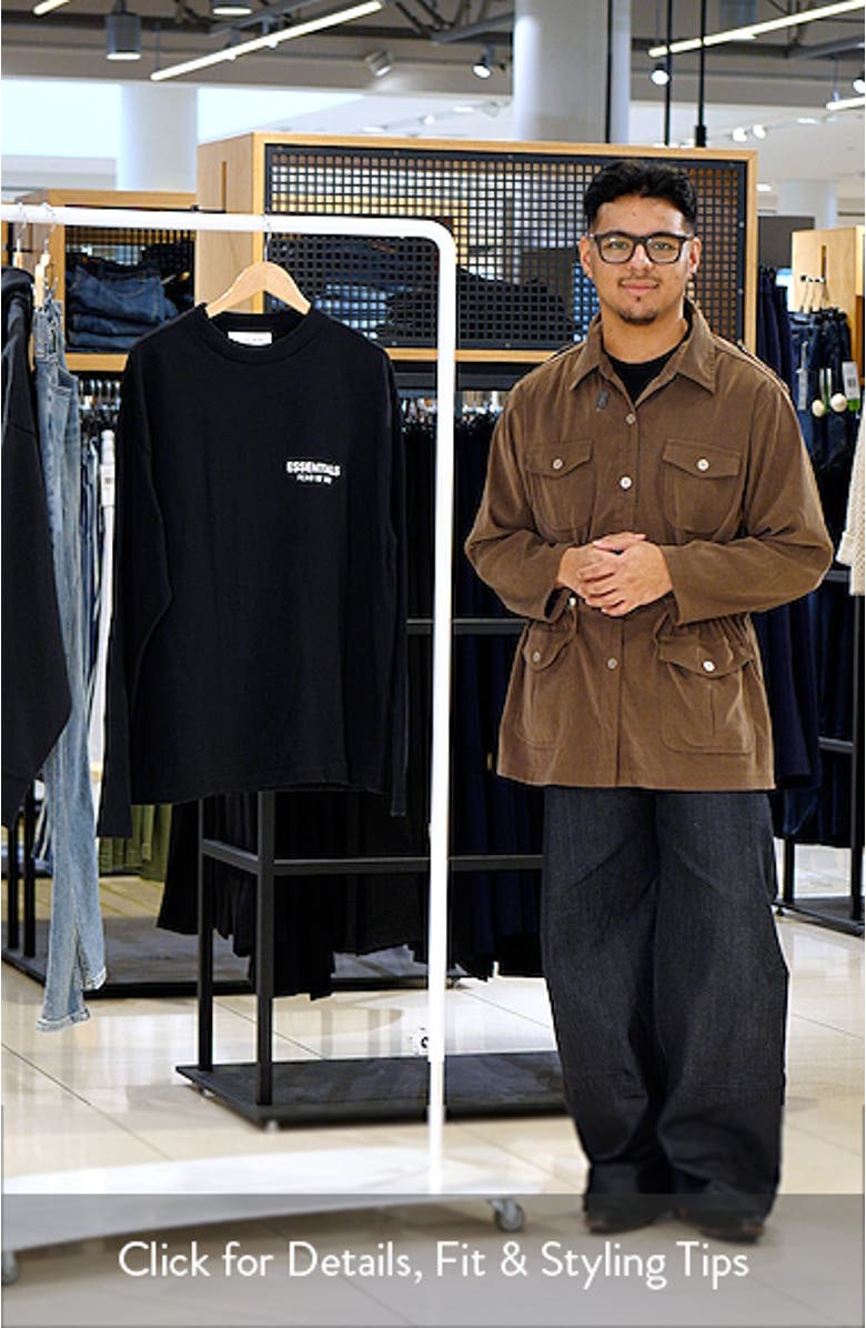 Classic Fit Long Sleeve Logo Graphic T-Shirt, sales video thumbnail