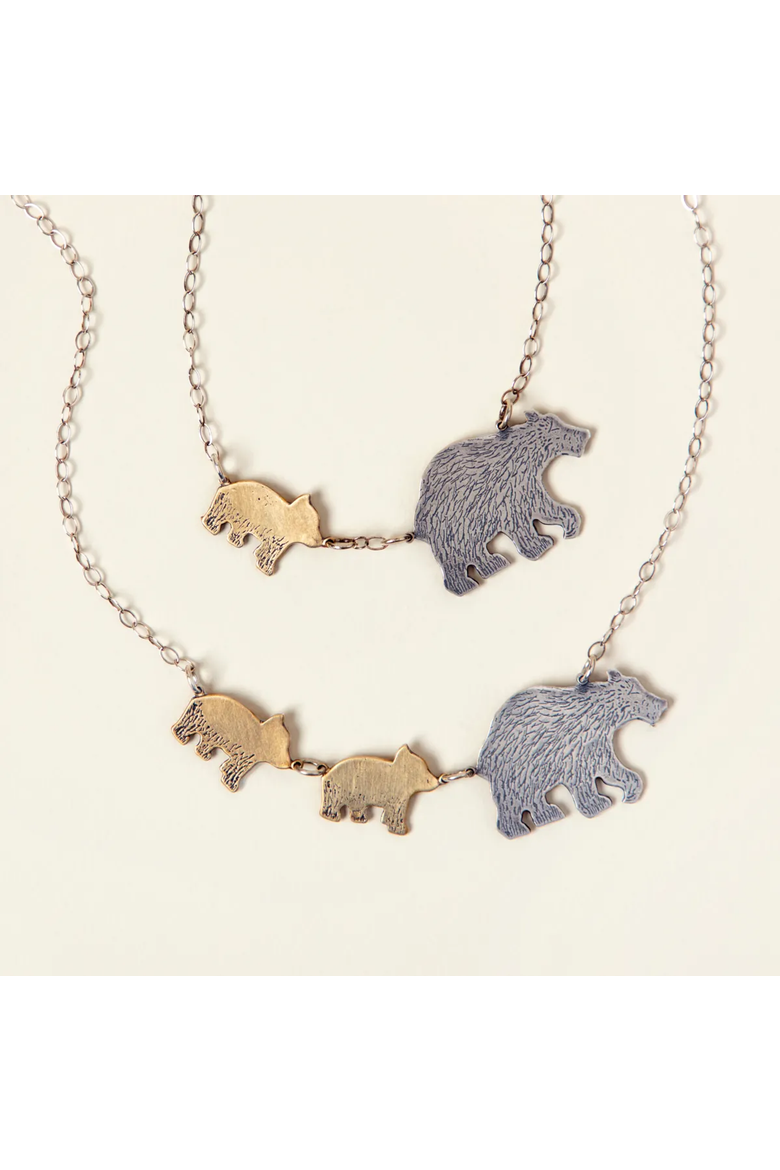 Mama Bear Necklaces by Britta Ambauen, Main, color, Five Cubs
