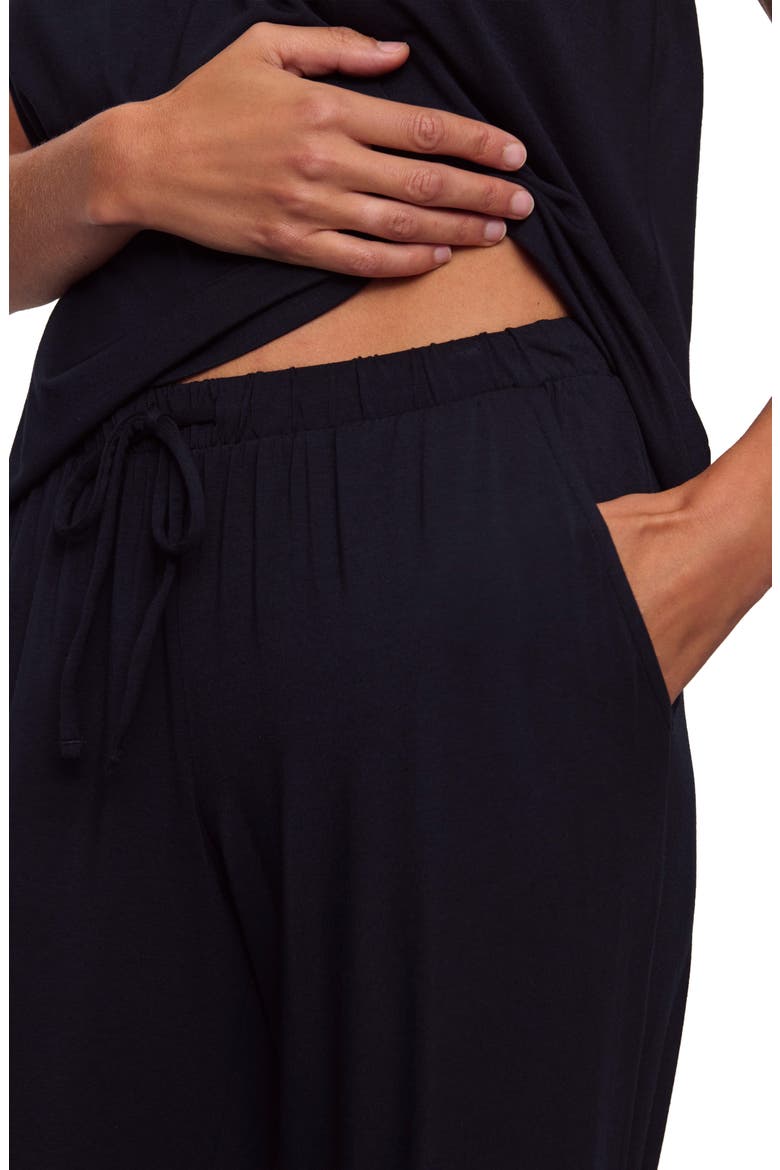 Giselle Cami & Pants Pajama Set, Alternate, color, BLACK