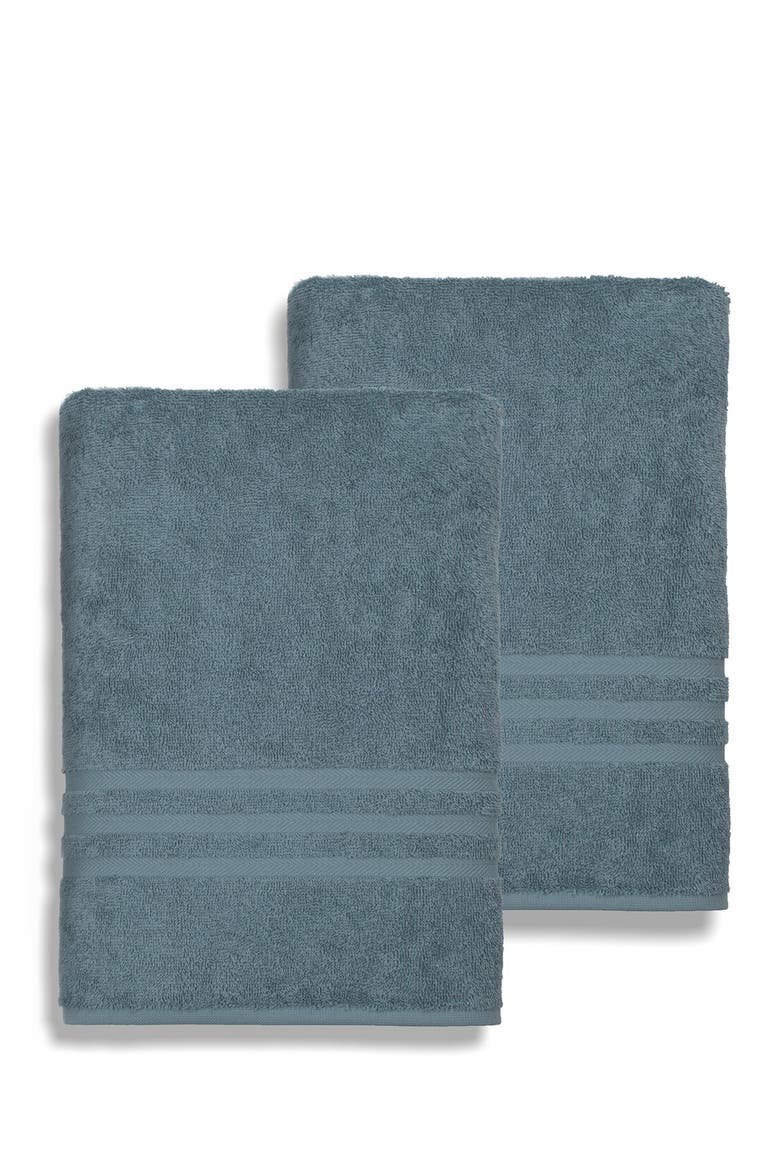 Denzi Bath Sheet - Set of 2 - Denzi Blue, Main, color, DENZI BLUE