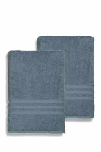 Linum Home Textiles Denzi Bath Sheet - Set of 2 - Denzi Blue
